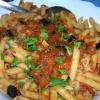 Penne con pesce spada e melanzane Penne con pesce spada e melanzane